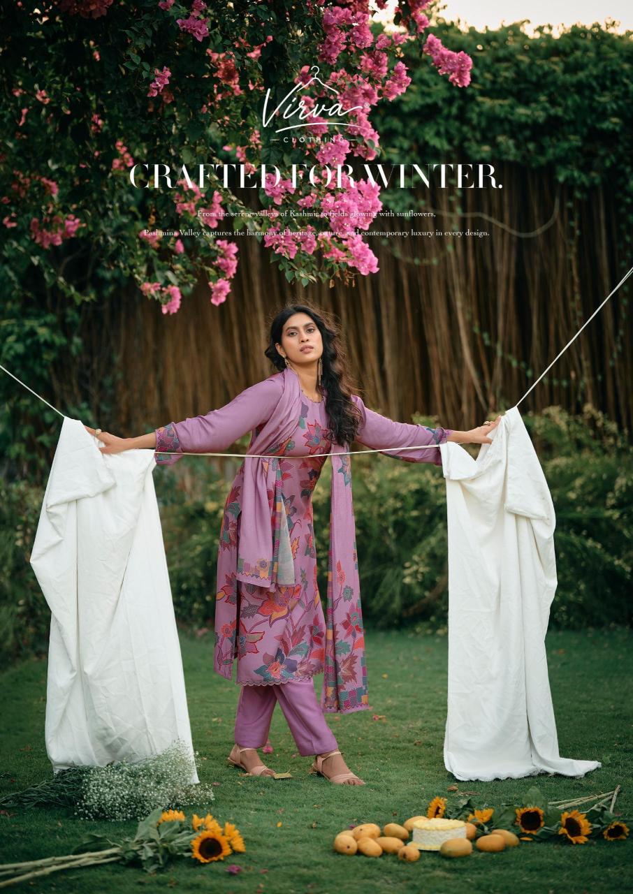 Virva Pashmina Valley catalog mumbai wholesale salwar kameez