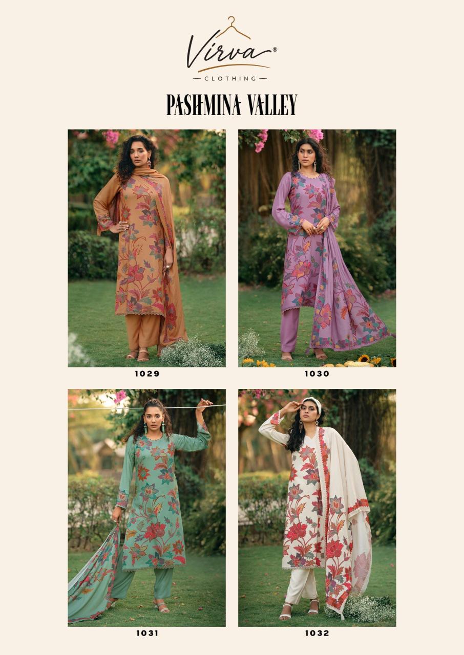Virva Pashmina Valley catalog mumbai wholesale salwar kameez
