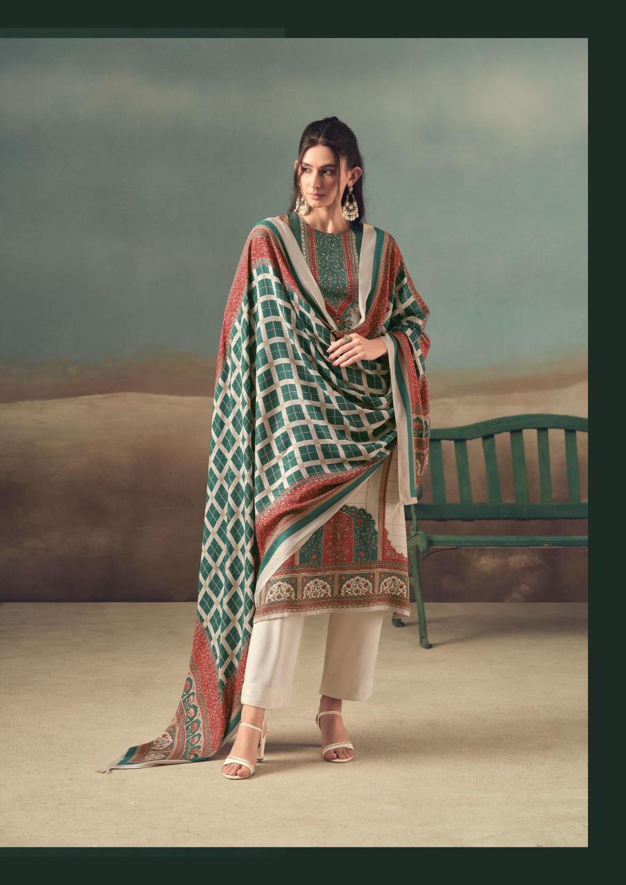 Virva Saaz catalog designer dress materials wholesale