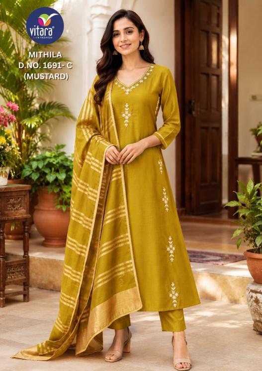 Vitara Mithila catalog branded designer kurti wholesale shops in mumbai