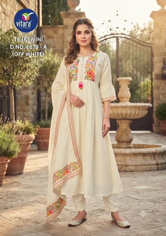 Vitara Tejaswini catalog chandni chowk kurtis wholesaler
