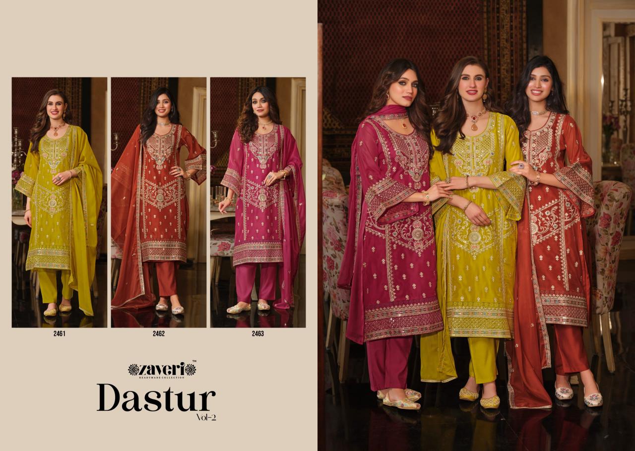 Zaveri Dastur vol 2 catalog ready made salwar kameez wholesale in kolkata