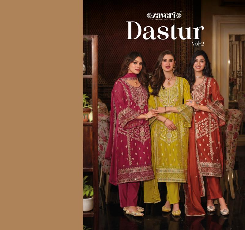 Zaveri Dastur vol 2 catalog ready made salwar kameez wholesale in kolkata