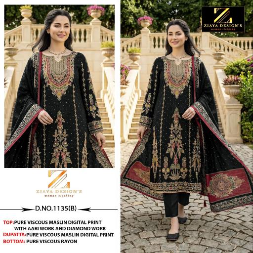 Ziaya 1135 catalog online pakistani suits wholesale