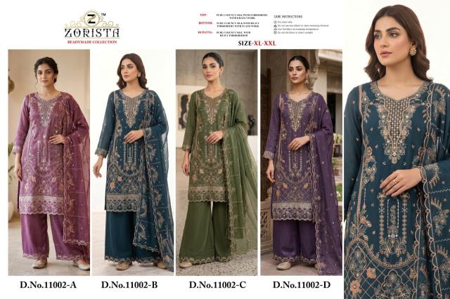 Zorista 11002 catalog pakistani wholesale suits in allahabad