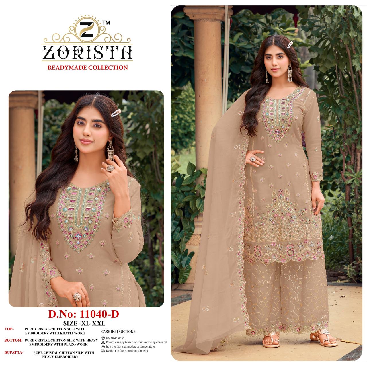 Zorista 11040 catalog wholesale pakistani designer suits in delhi