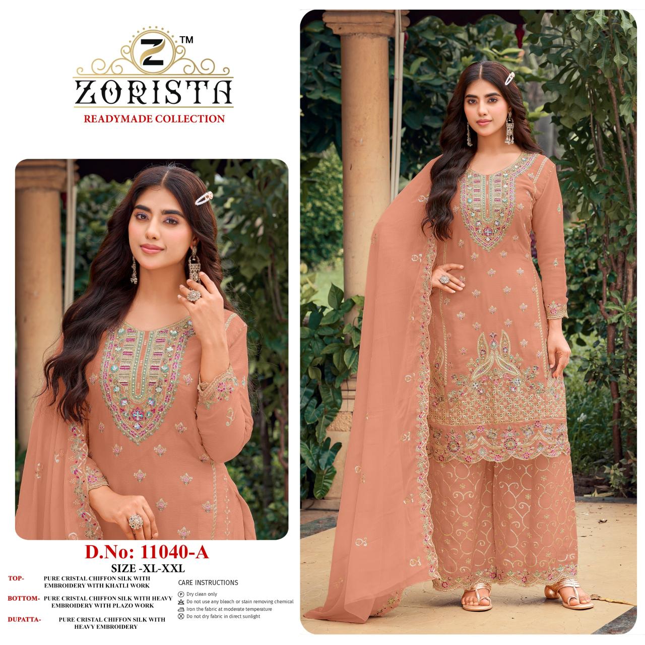 Zorista 11040 catalog wholesale pakistani designer suits in delhi