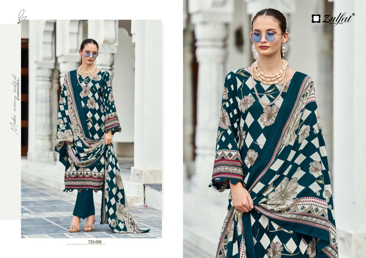 Zulfat Kohinoor catalog wholesale pashmina dress material