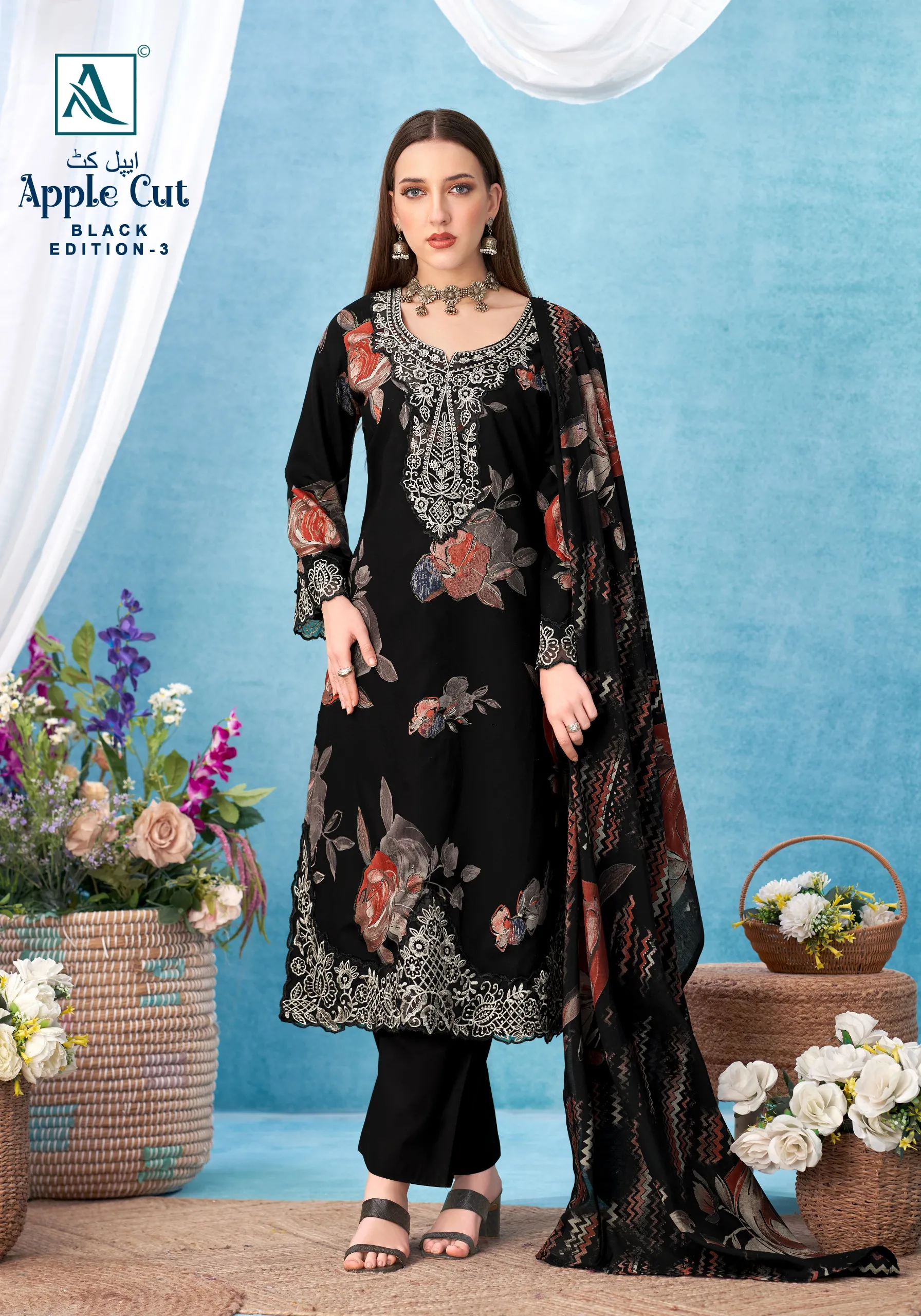 Alok Apple cut vol 3 catalog wholesaler of women dress material