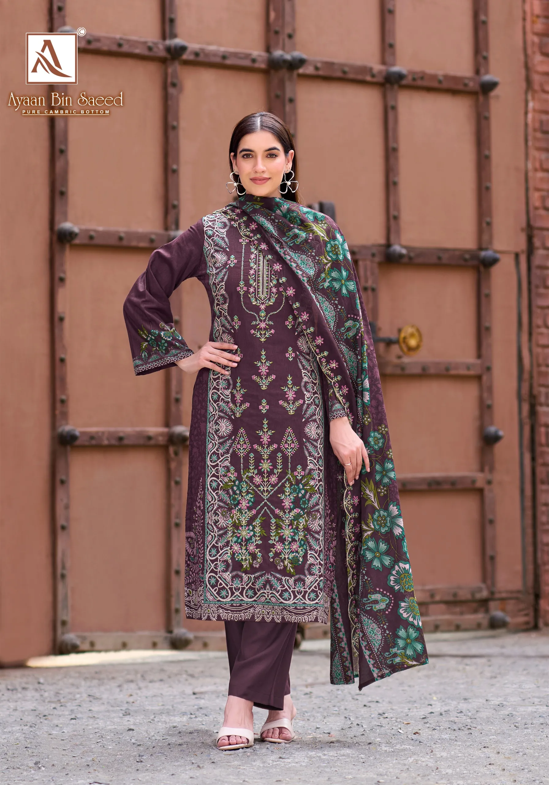 Alok Ayaan Bin Saeed catalog wholesale ladies dress material suppliers in mumbai