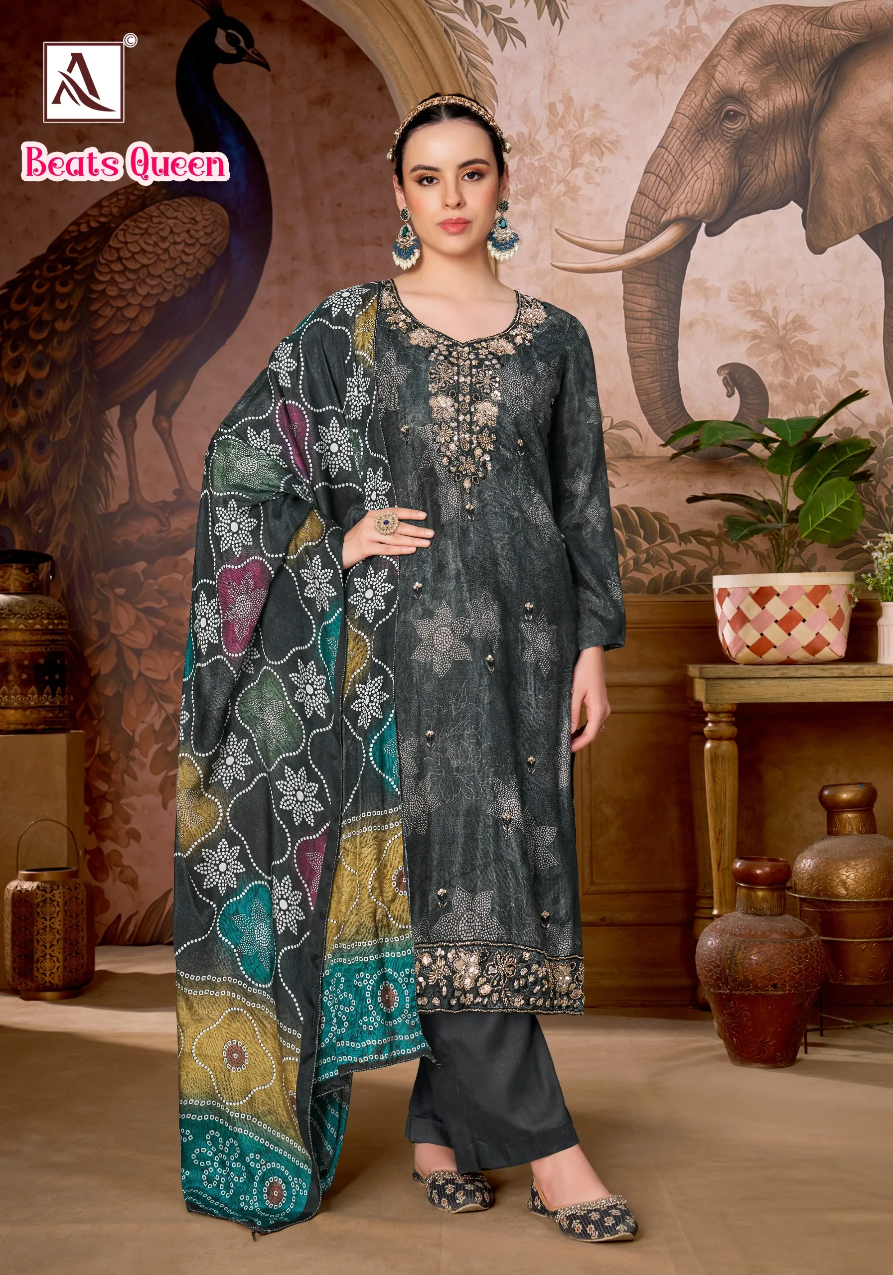 Alok Beats Queen catalog dress material wholesale in hyderabad telangana india