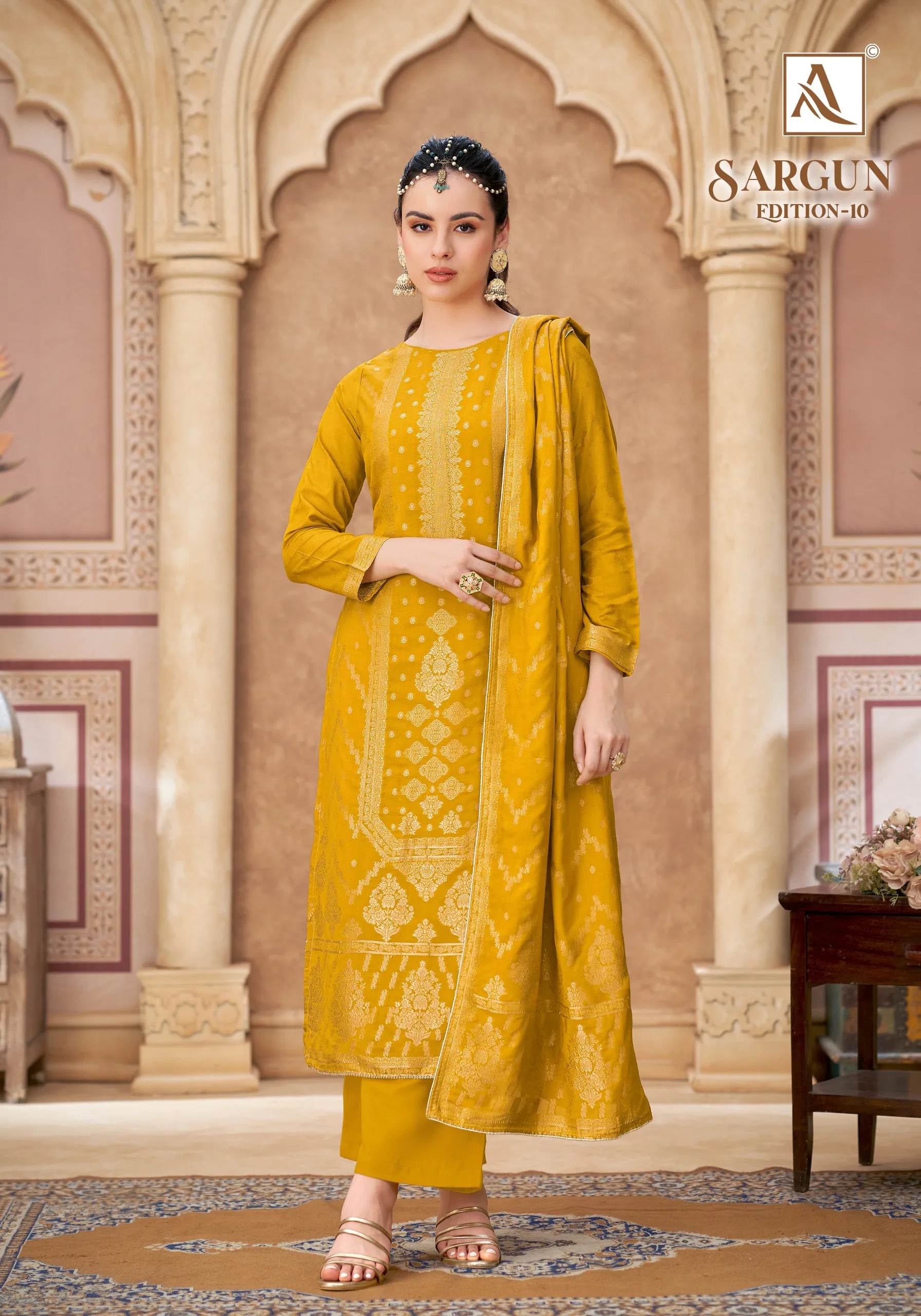 Alok Sargun vol 10 catalog surat textile dress material wholesale market