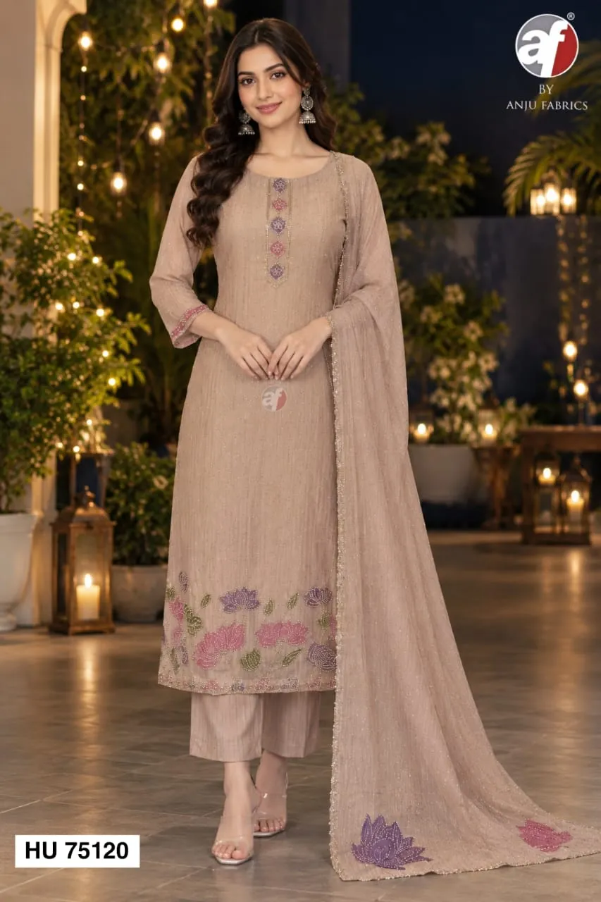 Anju Fabrics 75121 catalog designer kurti wholesale price
