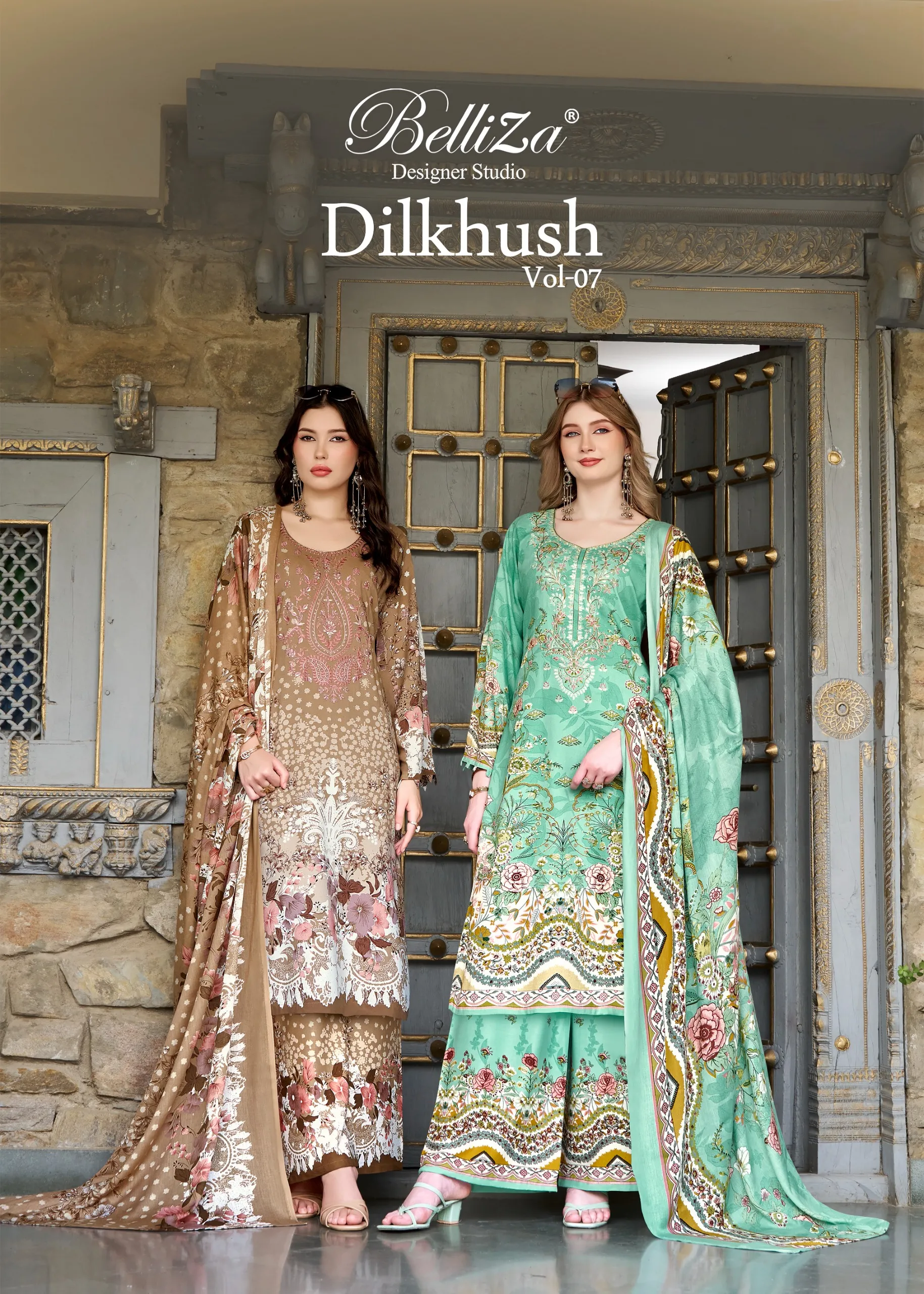 BelliZa Dilkhush vol 7 catalog wholesaler of salwar sui dress material in indore