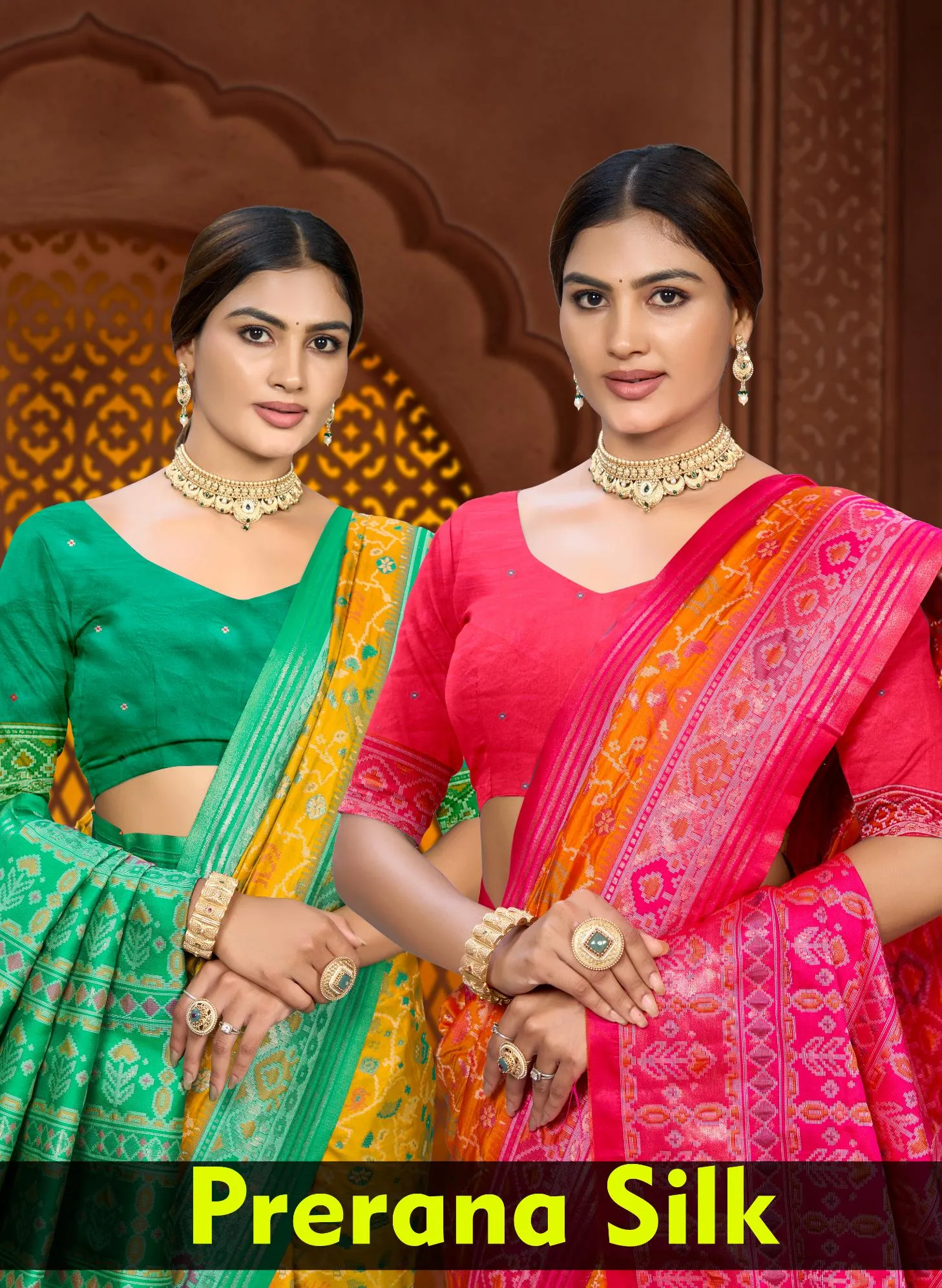 Bunawat - PRERNA SILK Sangam Prints Soft Silk Woven Work Traditional Saree