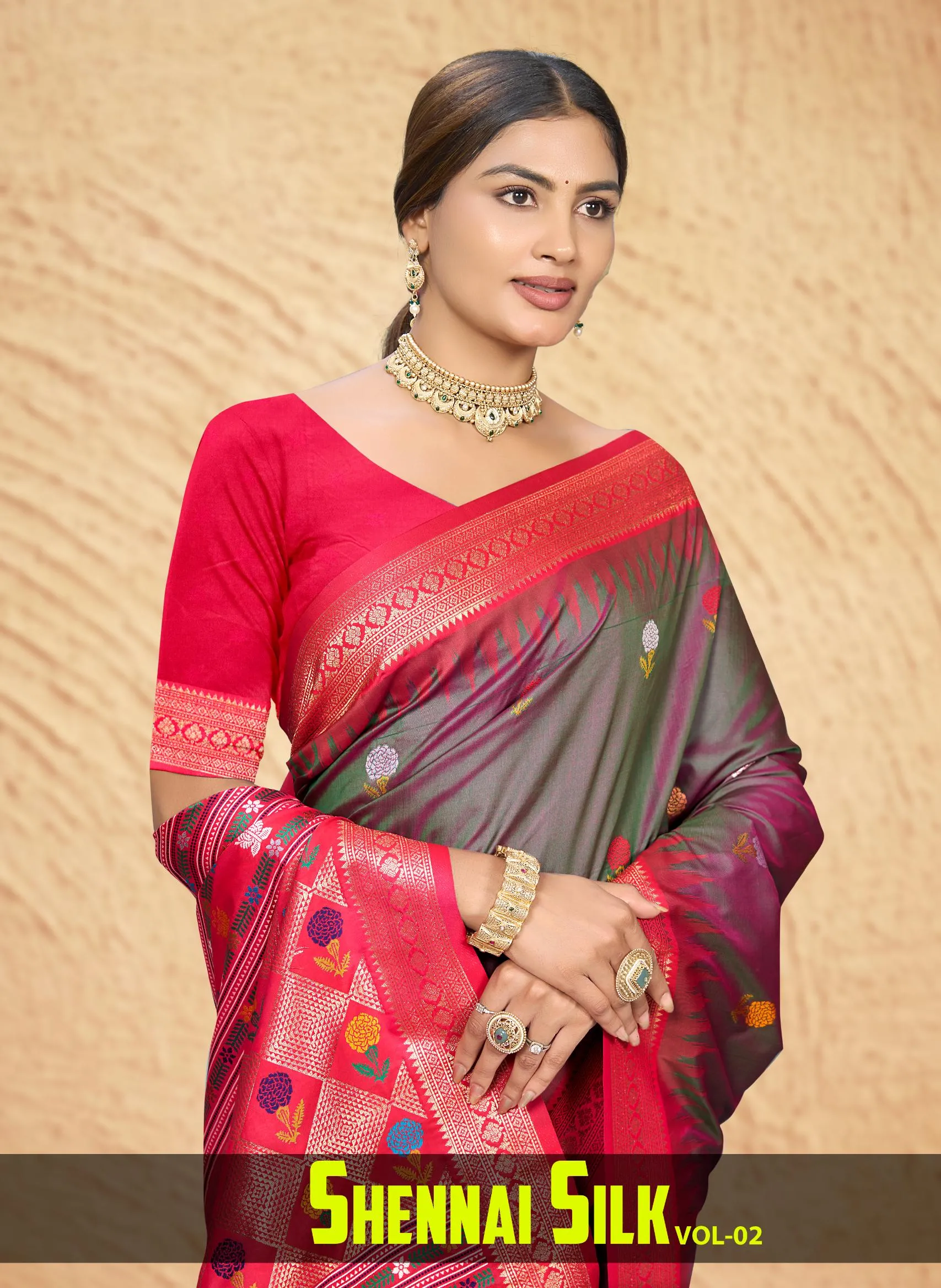 Bunawat - SHENNAI SILK 02 Sangam Prints Silk Woven Work Traditional Saree