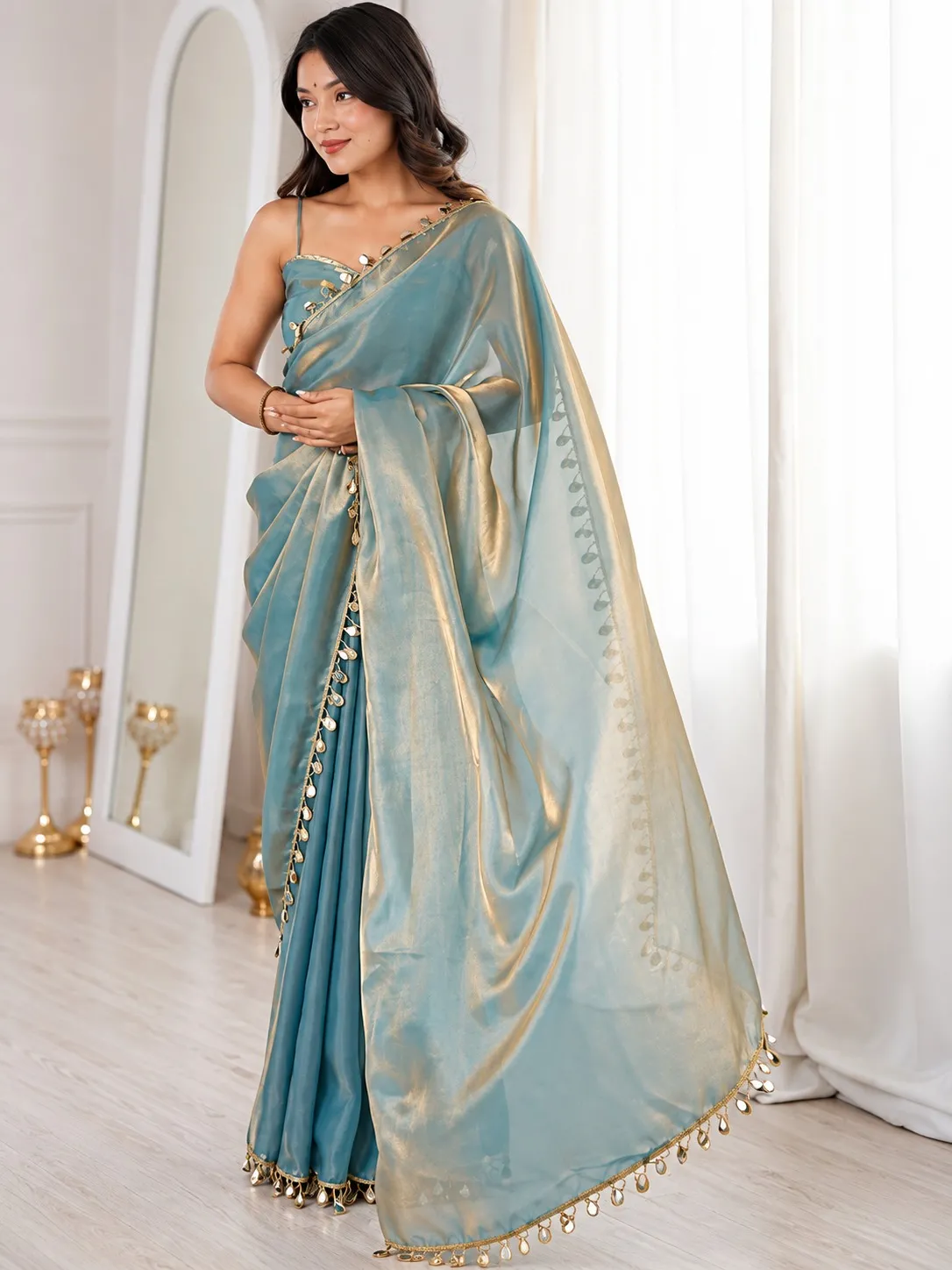 Dazira 6001 catalog satin shibori sarees wholesale