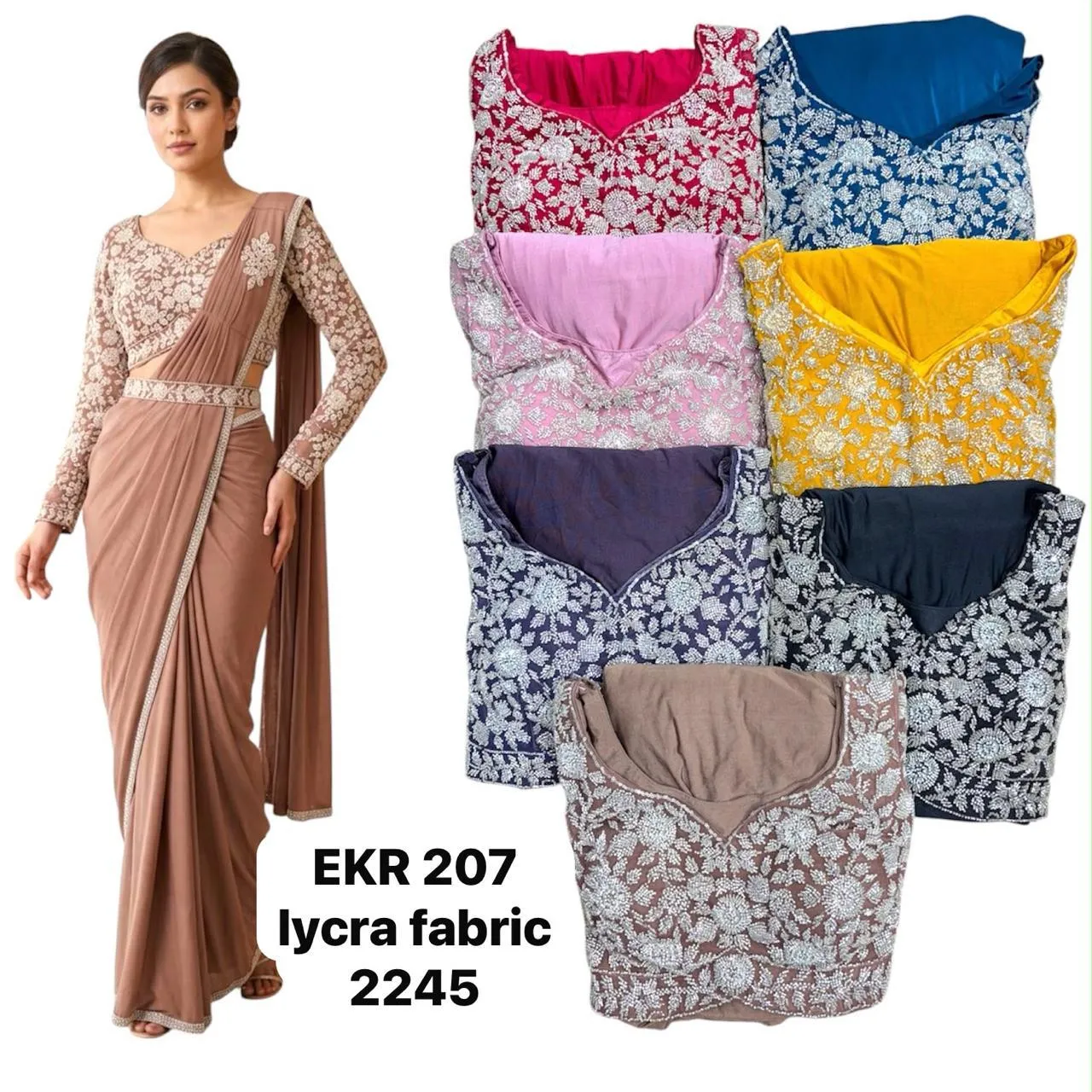 Dazira EKR 207 catalog best wholesale saree shop in kolkata
