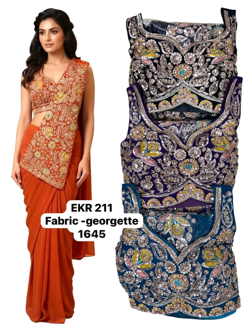 Dazira EKR 211 catalog best wholesale saree suppliers in surat