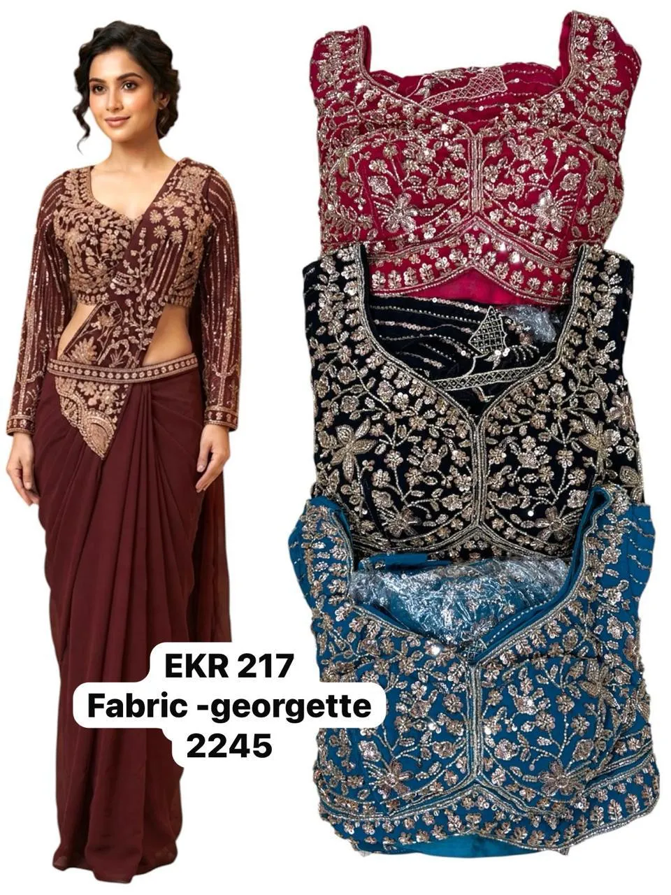 Dazira EKR 217 catalog fancy saree wholesale surat