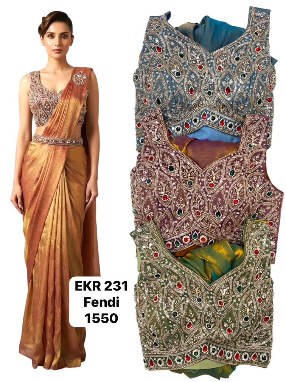 Dazira EKR 231 catalog wholesale market in delhi for saree