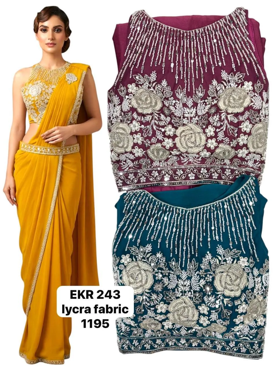 Dazira EKR 243 catalog wholesale market for sarees in kolkata
