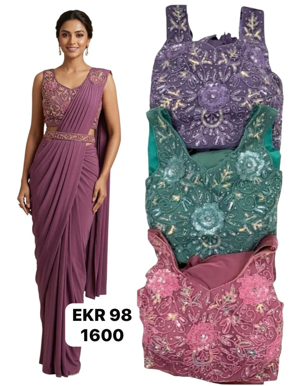 Dazira EKR 98 catalog wholesale designer saree shops in chennai
