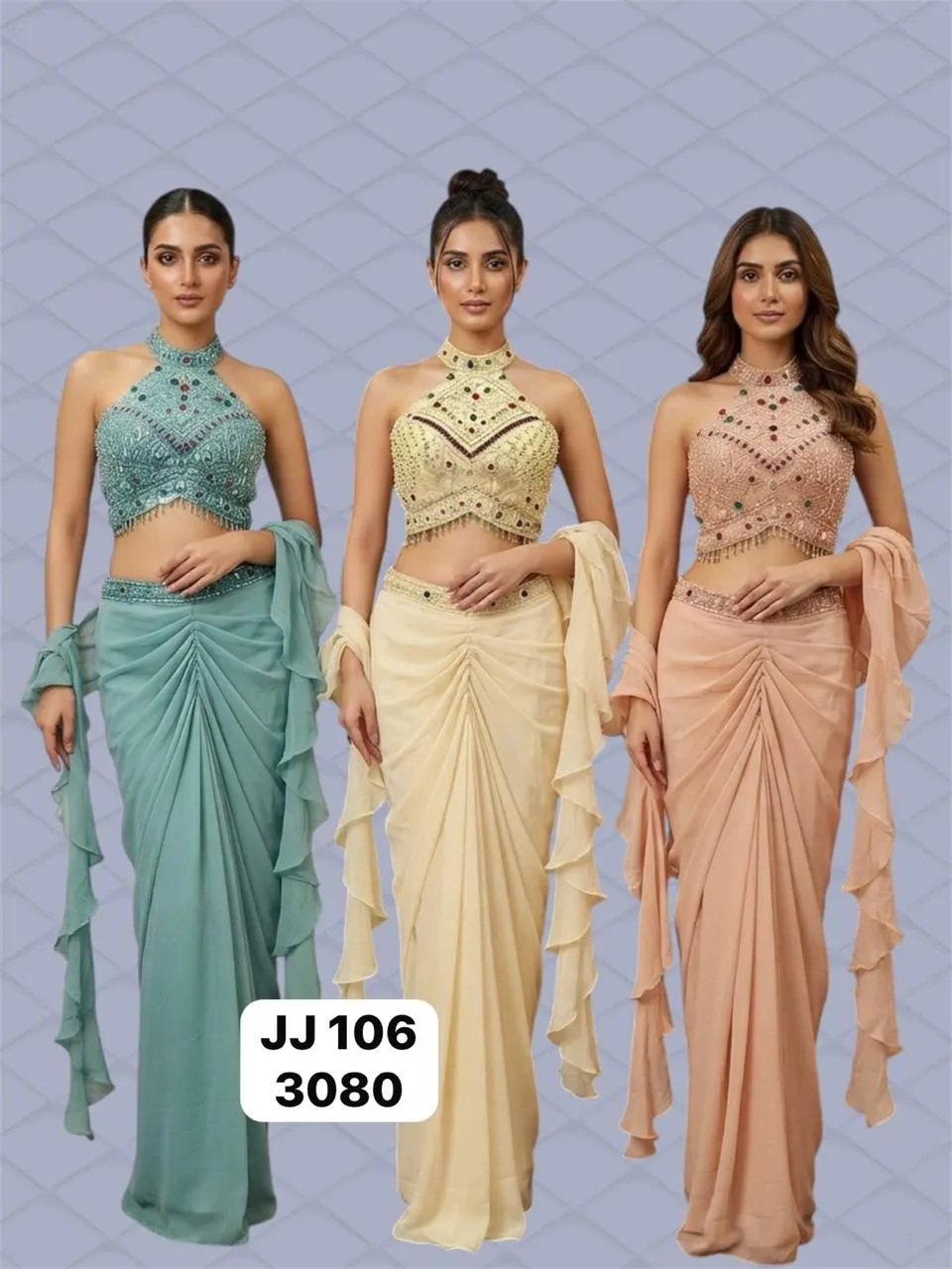 Dazira JJ 106 catalog party wear saree wholesale