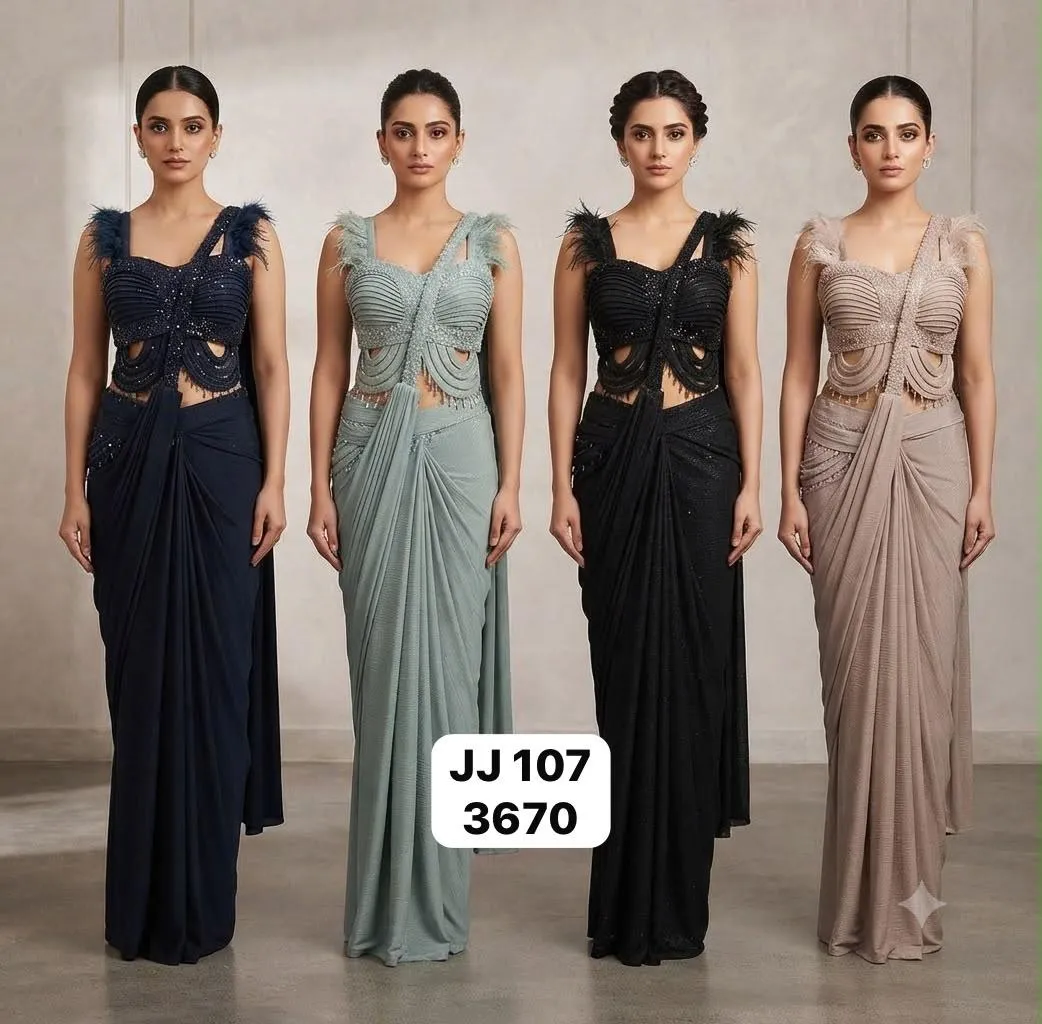 Dazira JJ 107 Catalog designer sarees in wholesale rate in mumbai