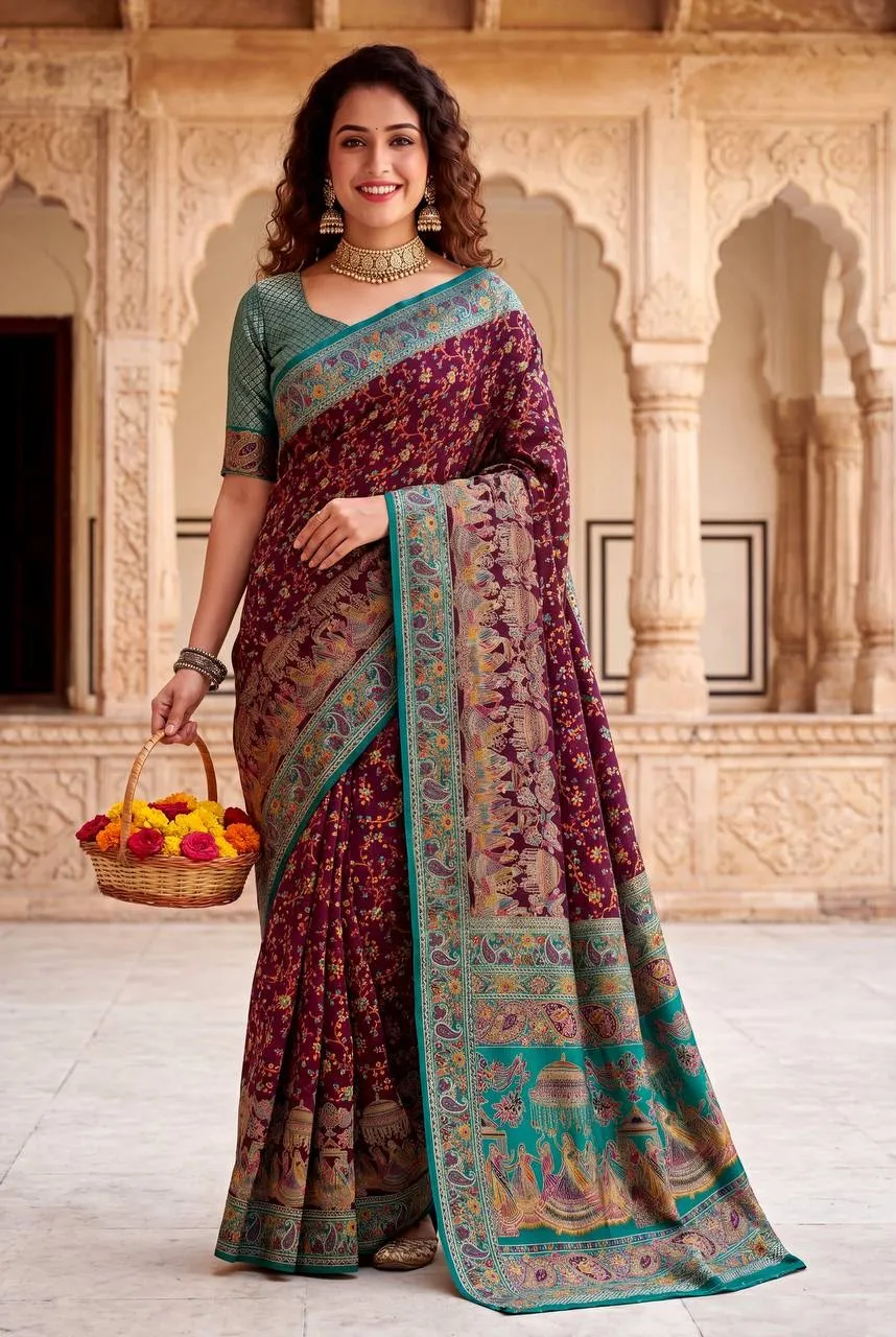 Dazira SF 1102 catalog kashmiri sarees wholesale