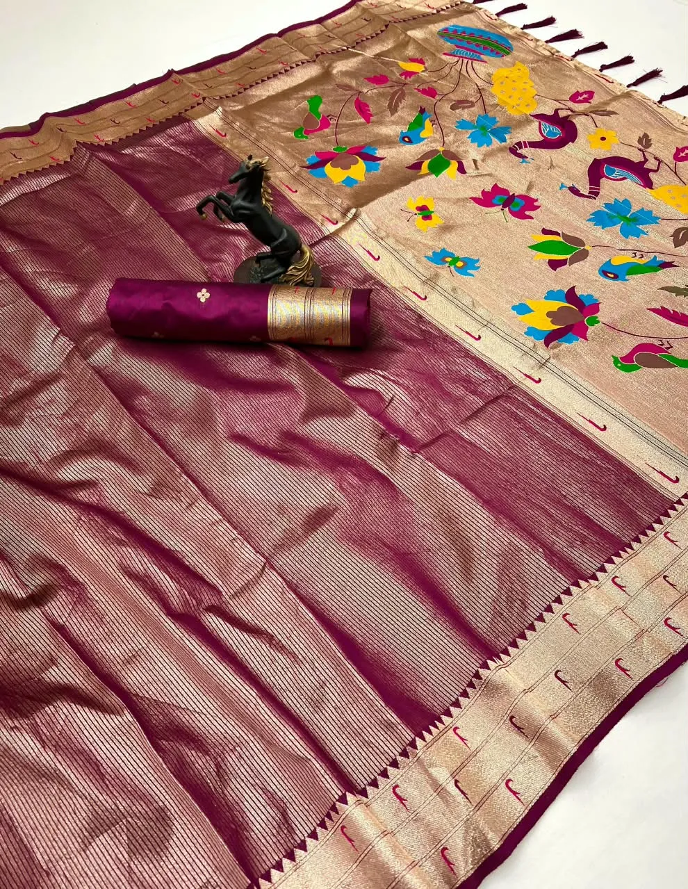 Dazira Tissue Paithani vol 3 catalog pure silk saree wholesale market