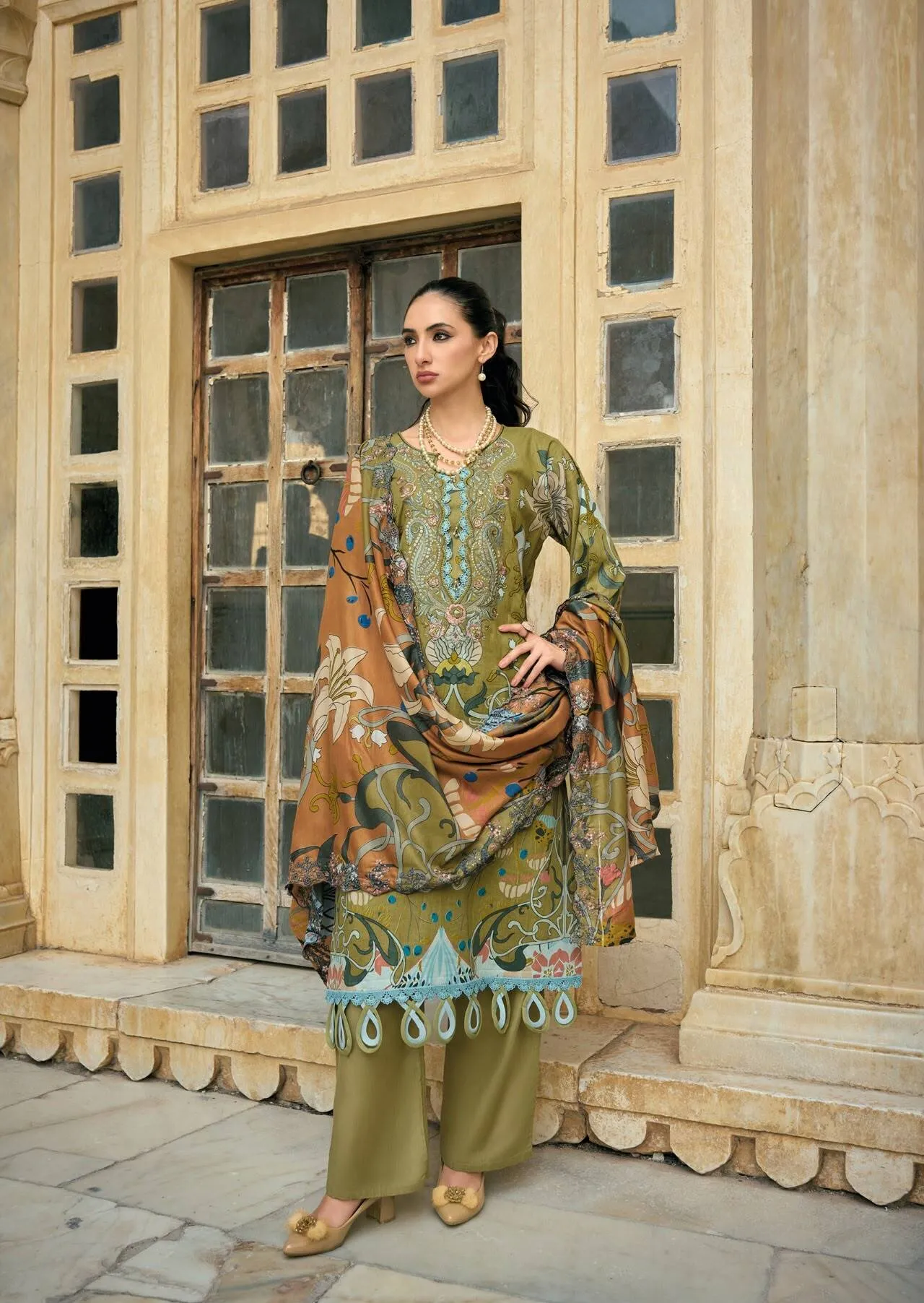 Deepsy Bin Saeed Mini vol 3 catalog Chiffon Dupatta wholesale pakistani suits delhi