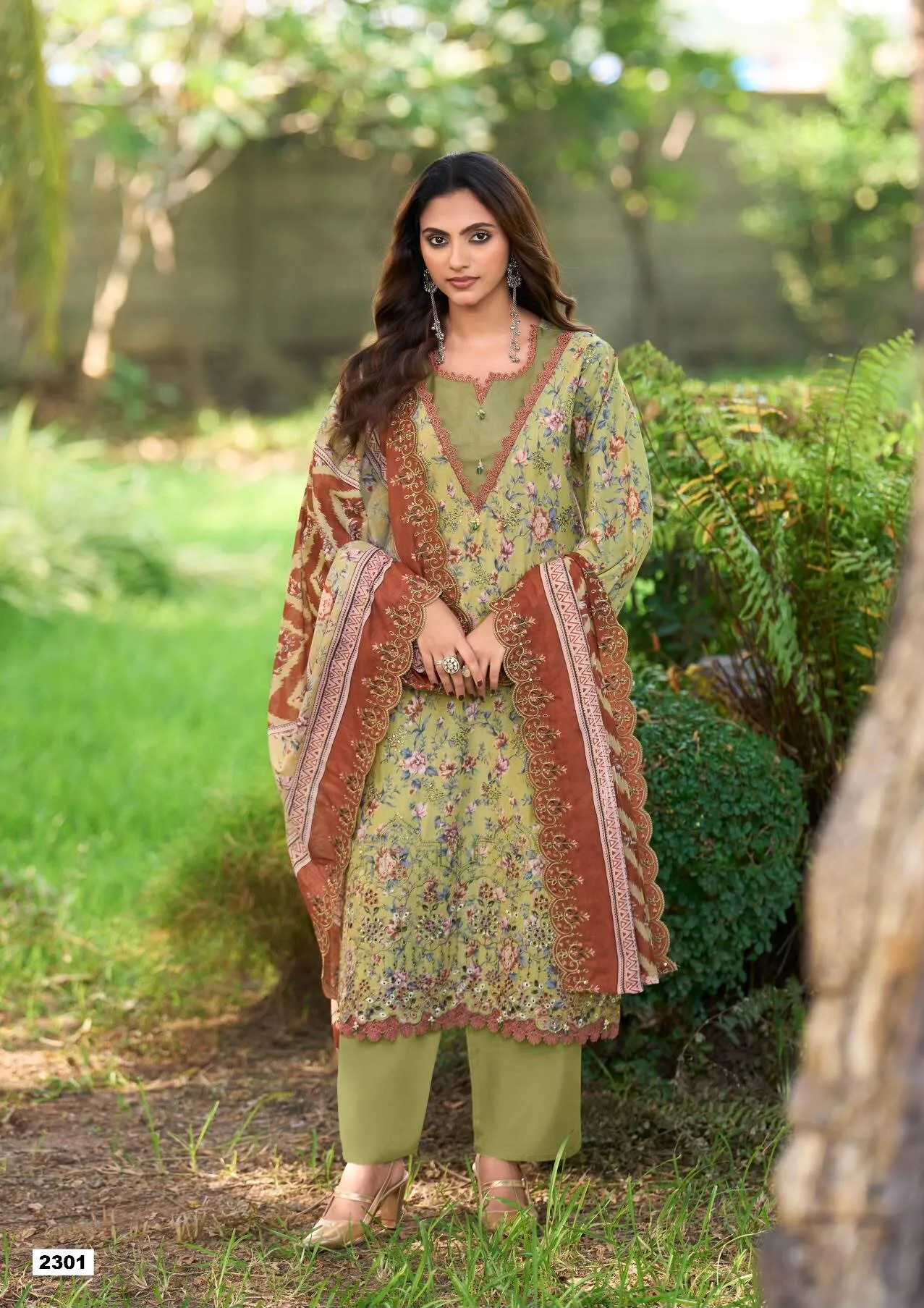 Deepsy Bin Saeed vol 23 catalog cotton dupatta pakistani brand salwar suit wholesaler