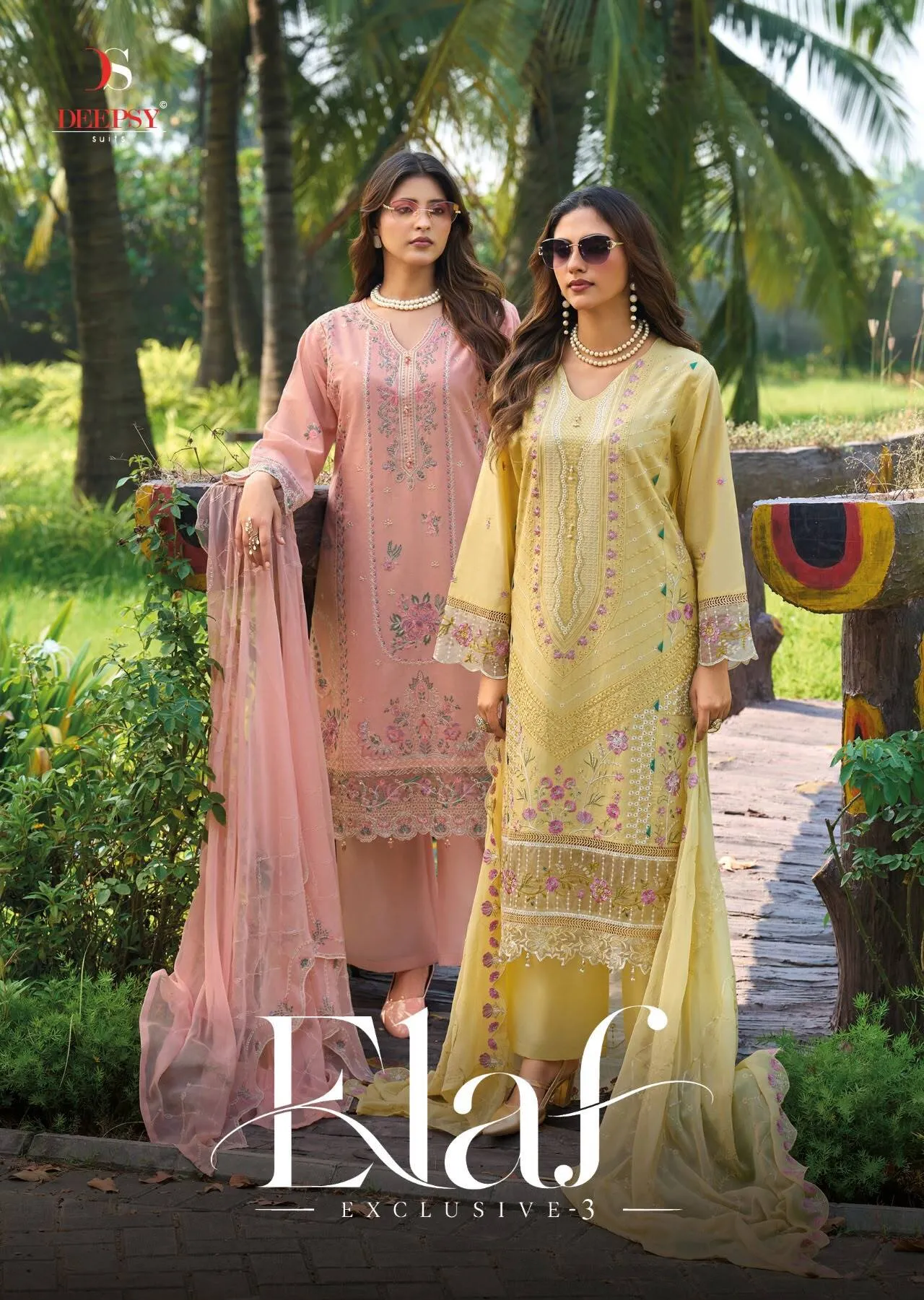 Deepsy Elaf Exclusive vol 3 catalog cotton dupatta pakistani suites wholesale dealers