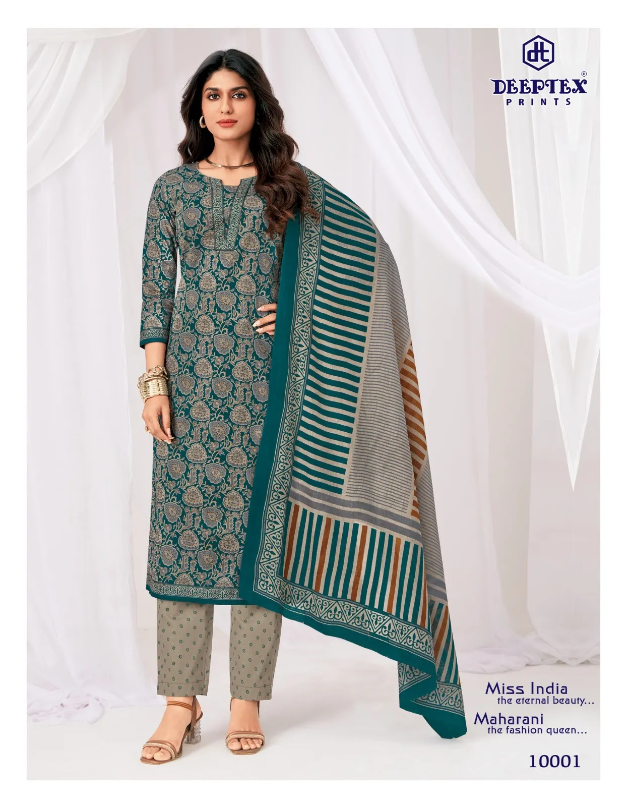 Deeptex miss India Vol 100 – readymade Kurti Pant With Dupatta