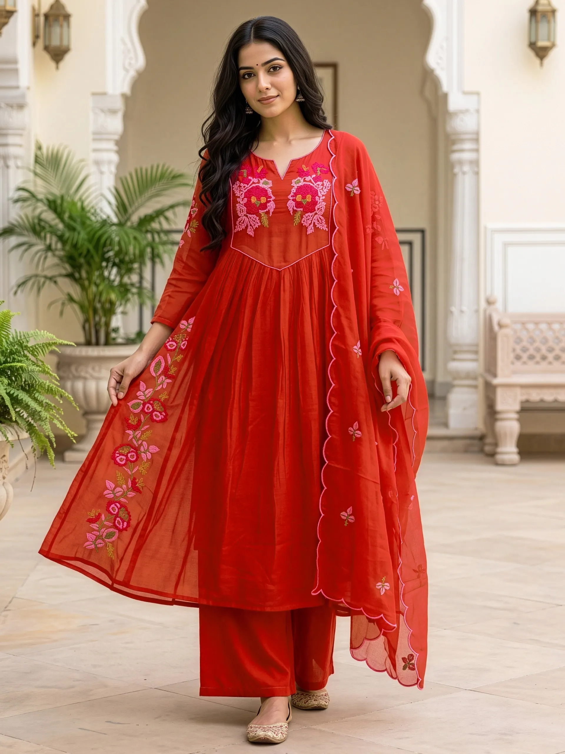 Felocity Mul chanderi vol 23 catalog single designer kurti at wholesale prices