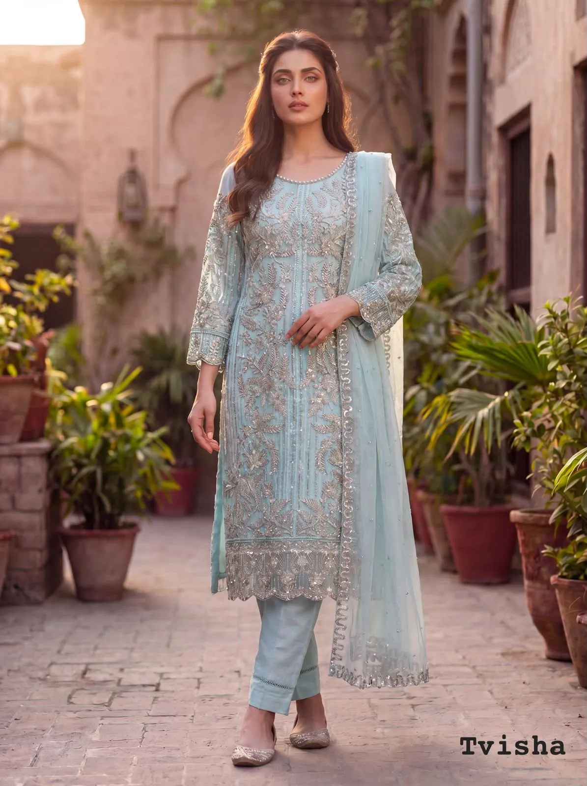 Felocity Tvisha Vol 1 catalog embroidered kurtis wholesalers