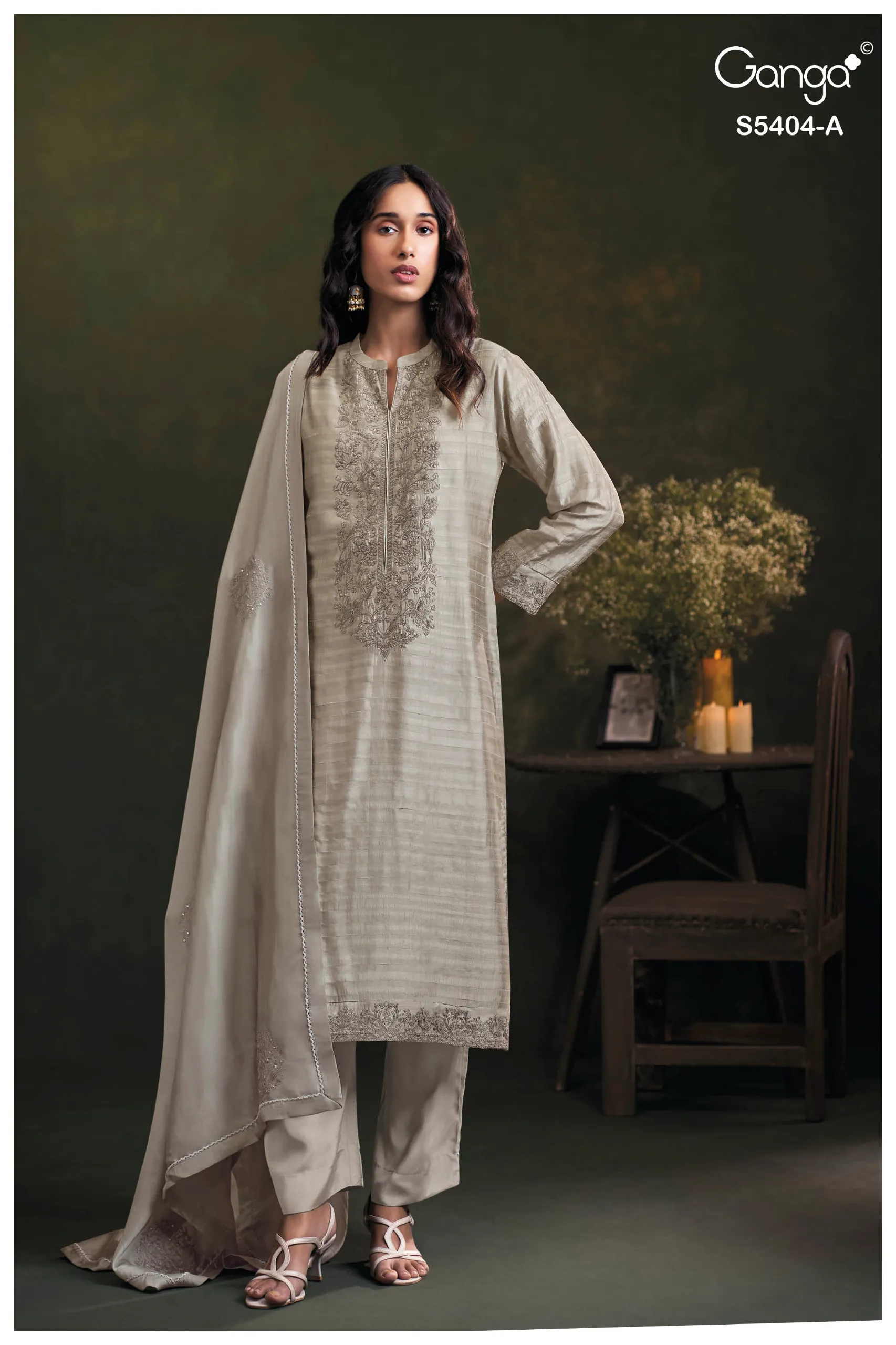 Ganga Azmira 5404 catalog bandhej salwar kameez wholesale