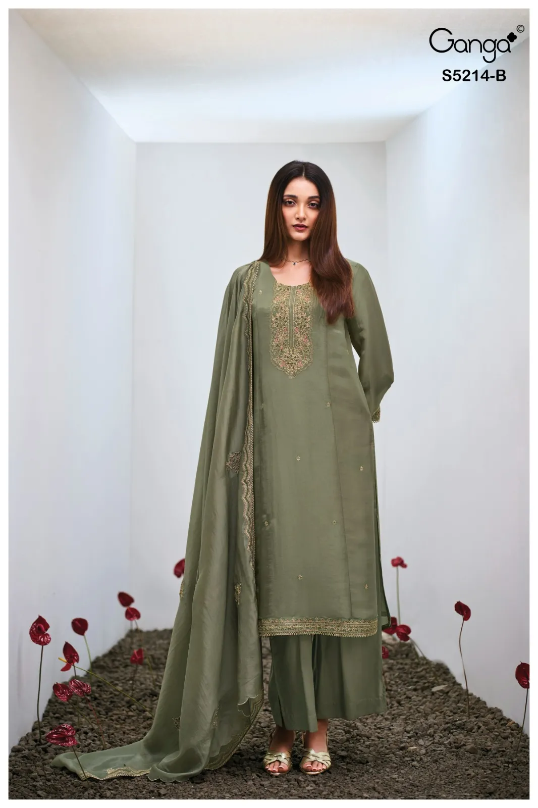 Ganga Beyra 5214 catalog churidar salwar kameez wholesale market