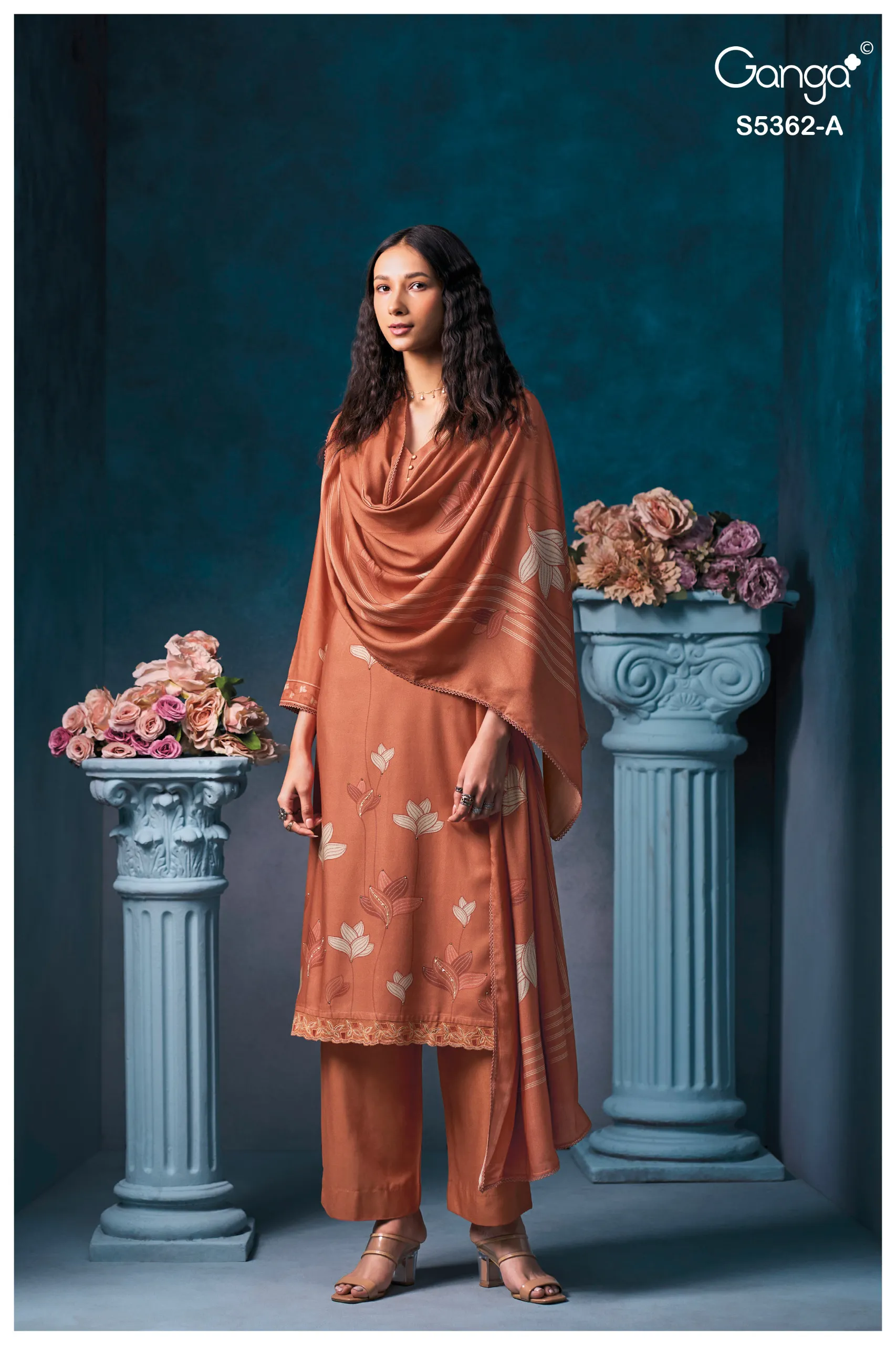 Ganga Diansa 5362 catalog designer salwar kameez wholesalers uk