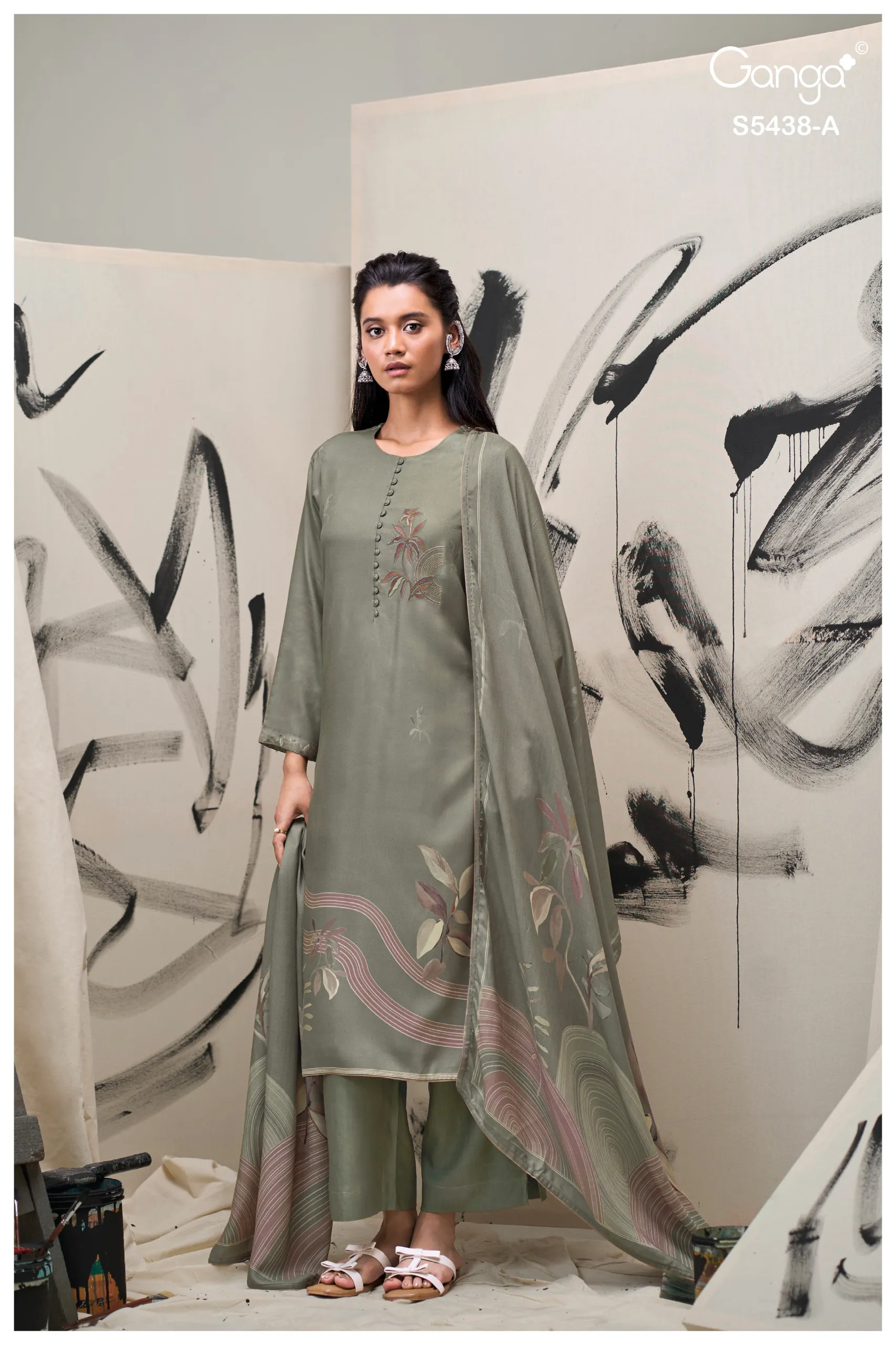 Ganga Dreaka 5438 catalog designer salwar kameez wholesale in delhi 