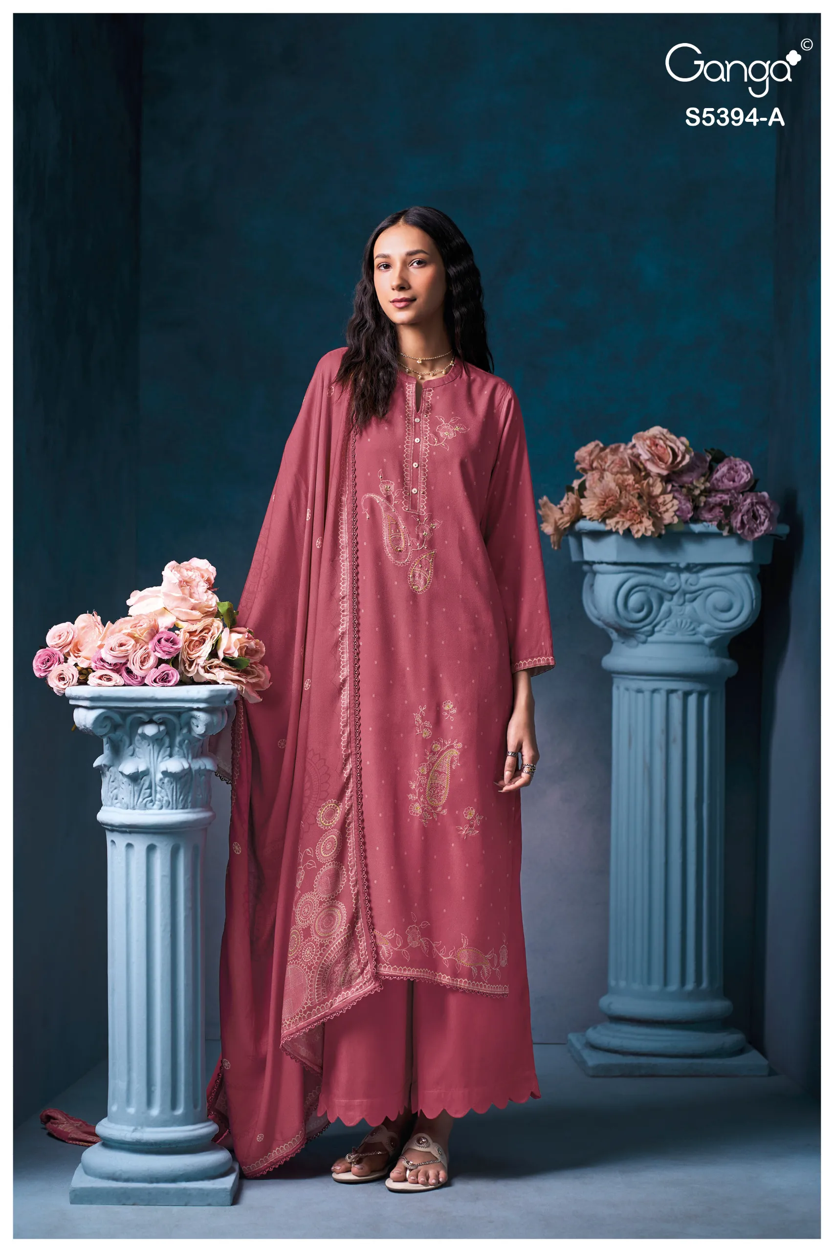 Ganga Elvaya 5394 catalog designer salwar kameez wholesale in kolkata