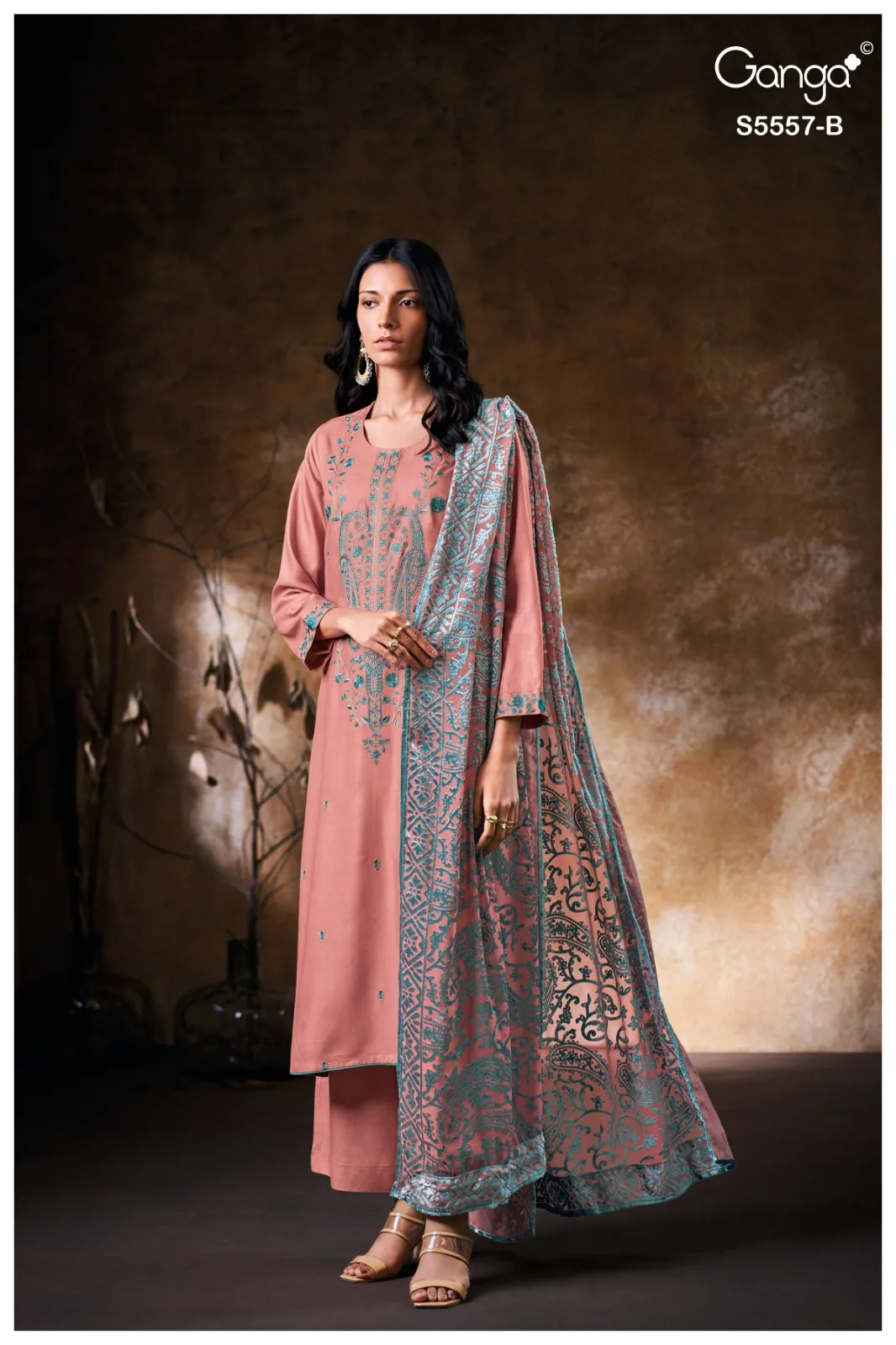 Ganga Evelira 5557 catalog chennai salwar kameez wholesaler