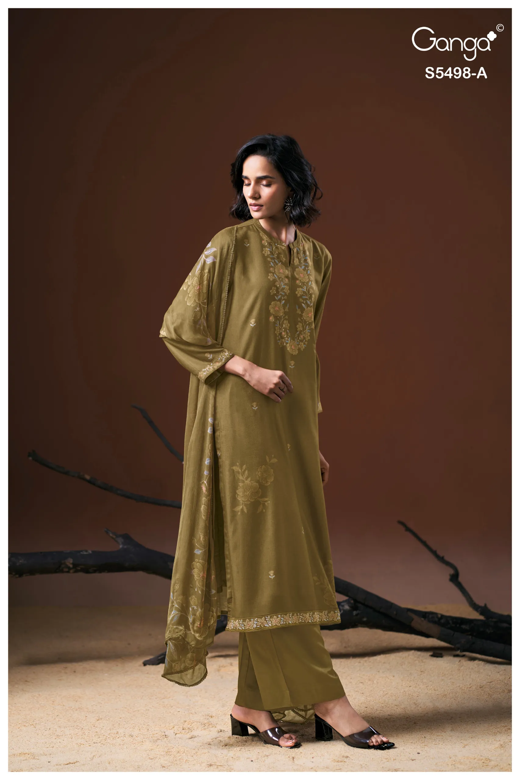 Ganga Faeza 5498 catalog wholesale unstitched salwar kameez material online india