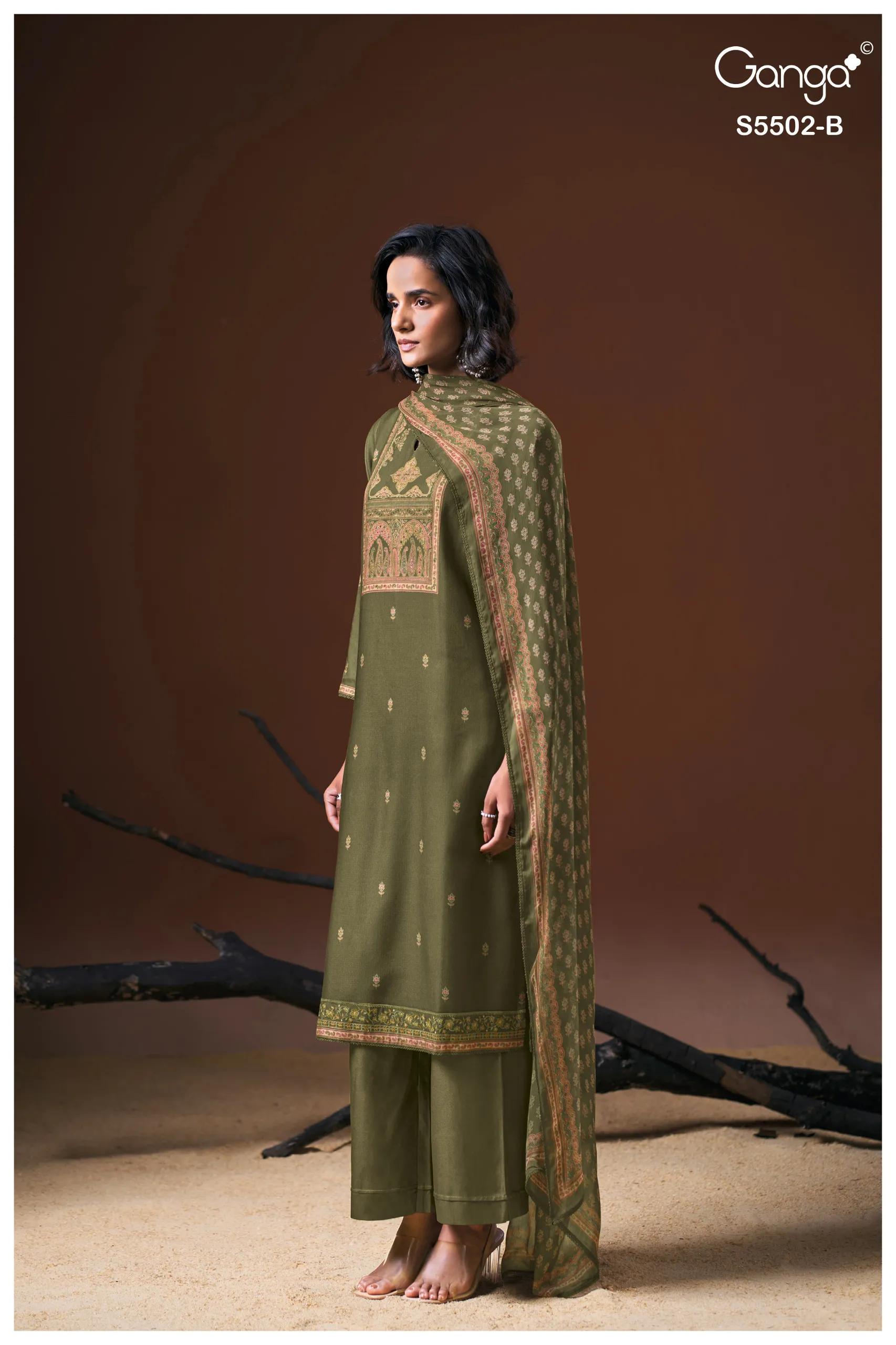 Ganga Gaeva 5502 catalog wholesale designer salwar kameez in surat