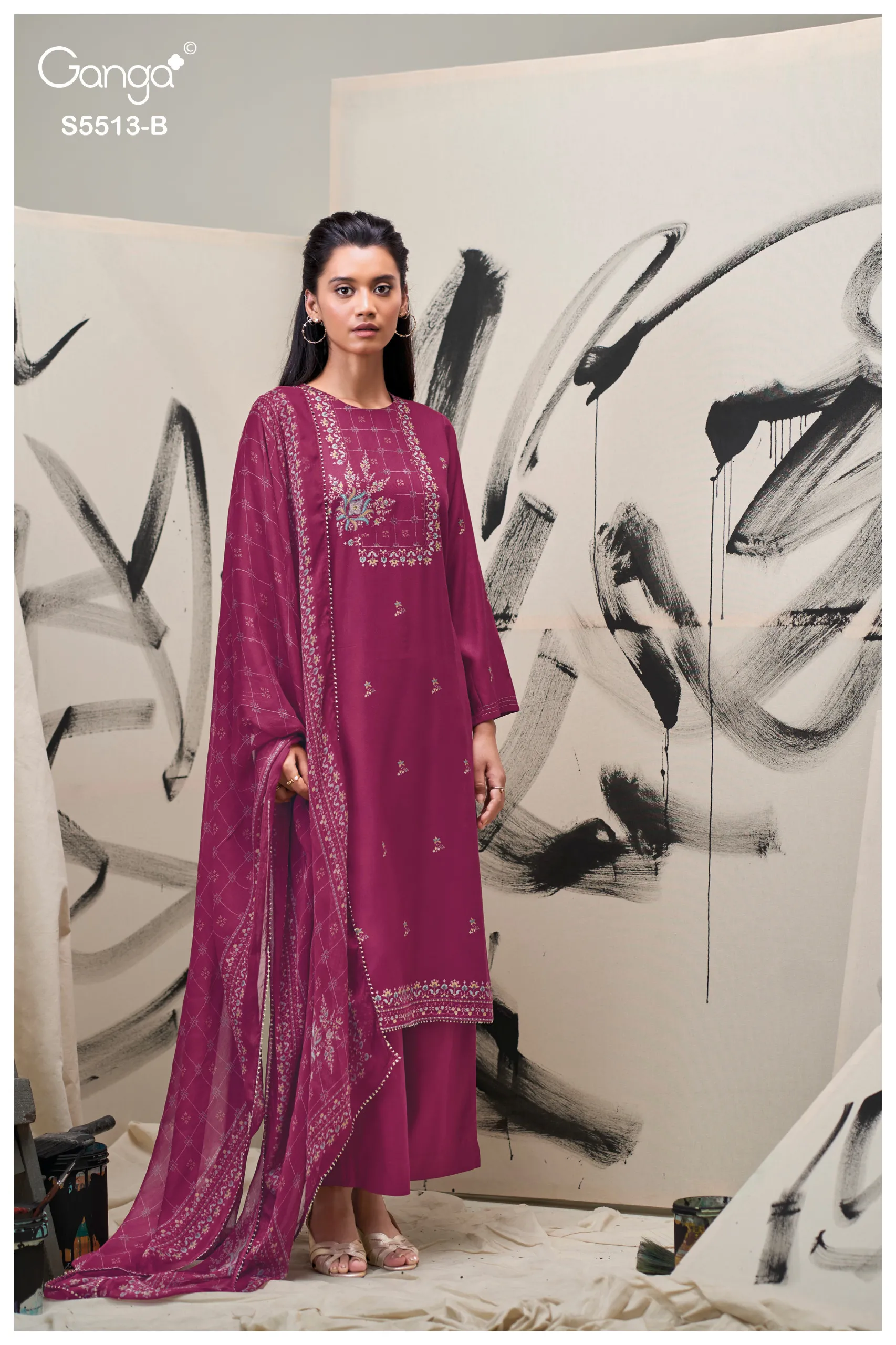 Ganga Hennah 5513 catalog online wholesale salwar kameez cod available