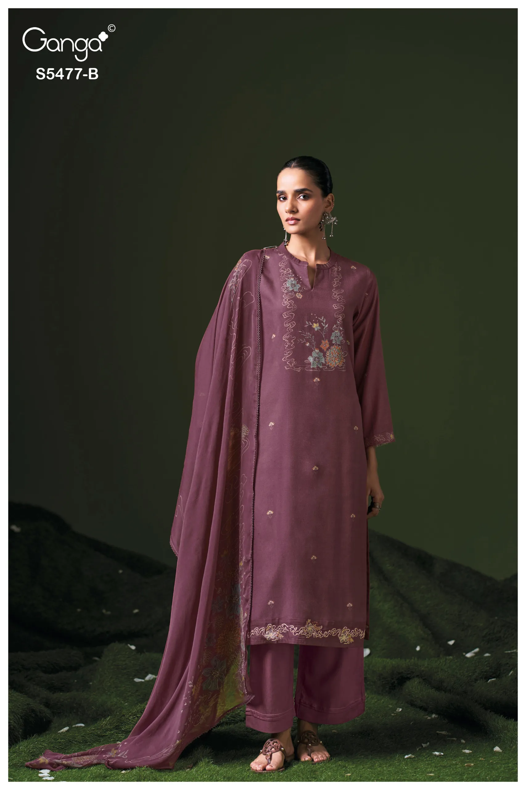 Ganga Janine 5477 catalog wholesale market of salwar kameez in surat