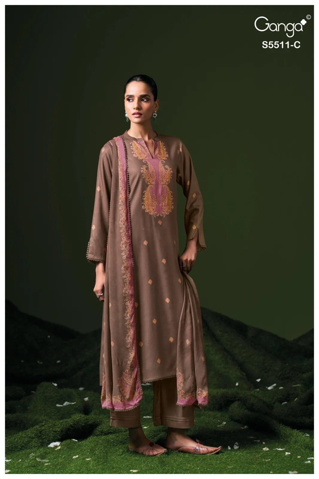 Ganga Kaaslir 5511 catalog wholesale ladies salwar kameez