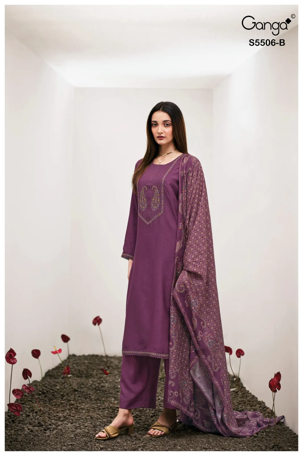 Ganga Kanita 5506 catalog buy wholesale salwar kameez surat