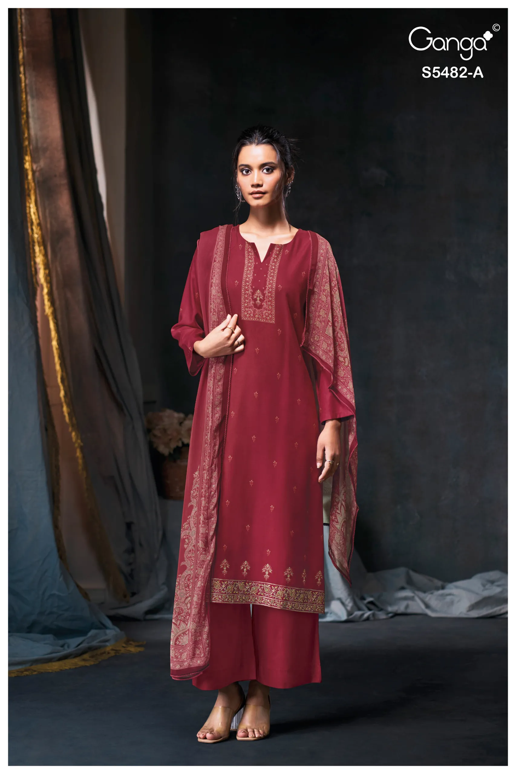 Ganga Mohini 5482 catalog wholesale salwar kameez india surat